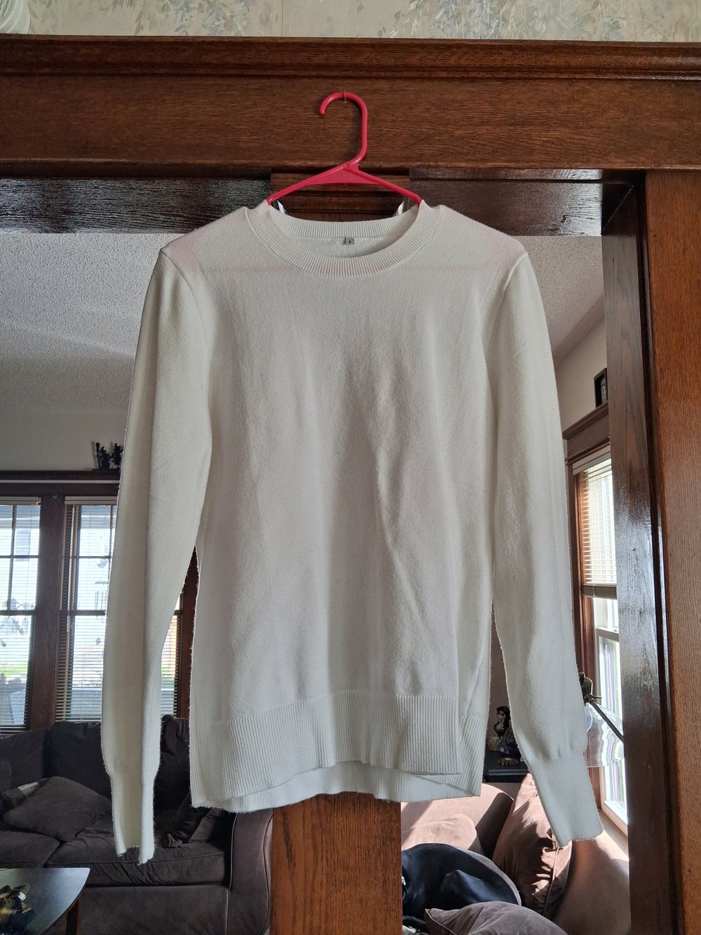 Amazon Women’s Crewneck Sweater in White